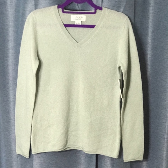 PLY Cashmere hazy mint sweater - Picture 1 of 5